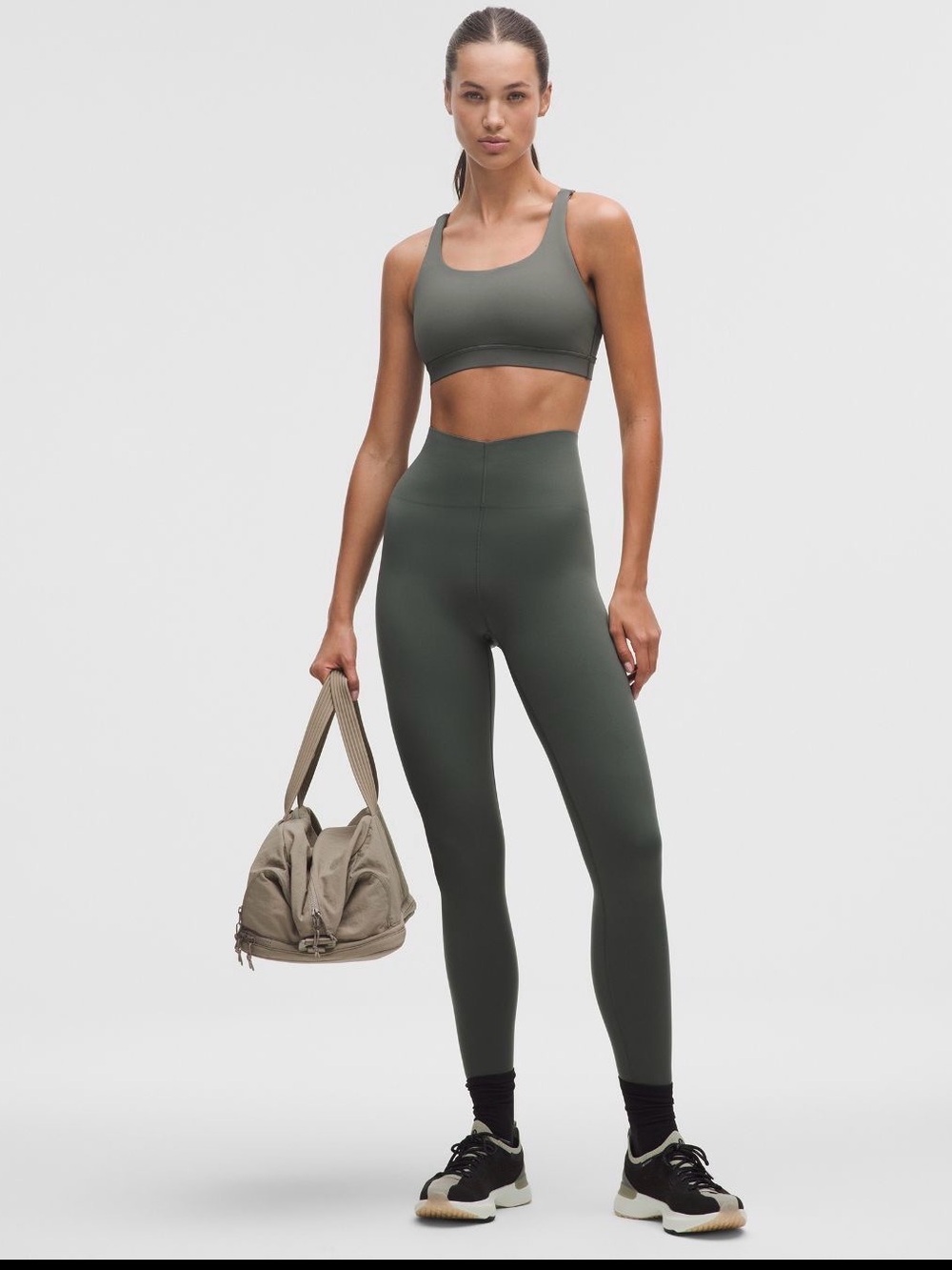 Lululemon High-Rise glow up Leggings palm deco